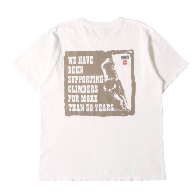 Patagonia パタゴニア Tシャツ ホワイト 白 サイズ:M | 00s ×THE NORTH FACE 保科雅則 クライマー サポート Tシャツ | ヴィンテージ 半袖 ショート ハーフ スリーブ カットソー【メンズ】【中古】【K4793】