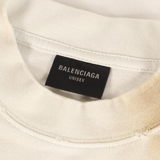 BALENCIAGA バレンシアガ Tシャツ スノーグレー系 サイズ:L | 23SS クラッシュダスト加工 ワッペンロゴ オーバーサイズ Tシャツ(SKATER OVERSIZED T-SHIRT) | トップス カットソー 半袖【メンズ】【K4779】_2