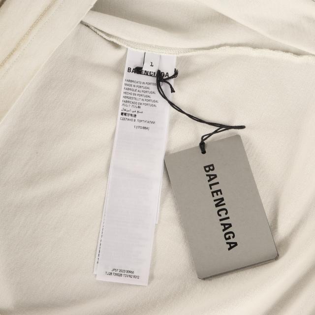 BALENCIAGA バレンシアガ Tシャツ スノーグレー系 サイズ:L | 23SS クラッシュダスト加工 ワッペンロゴ オーバーサイズ Tシャツ(SKATER OVERSIZED T-SHIRT) | トップス カットソー 半袖【メンズ】【K4779】_5