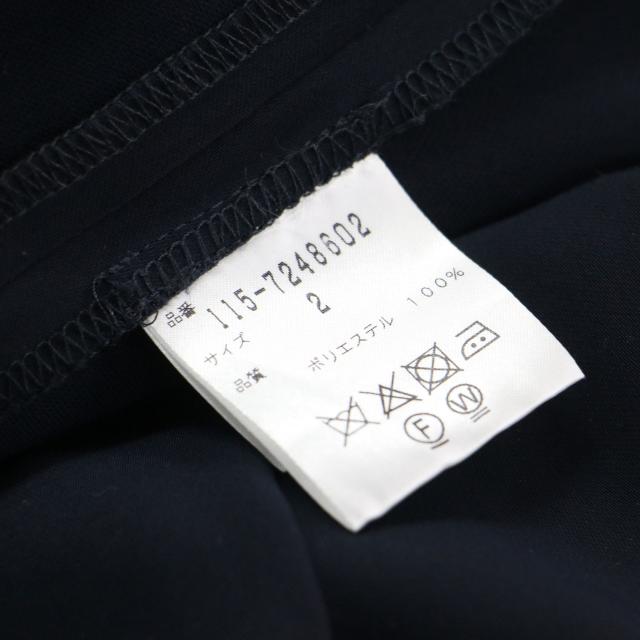 DIANE VON FURSTENBERG ダイアンフォンファステンバーグ オールインワン ネイビー 紺 サイズ:2(M) | ノースリーブ Vネック オールインワン / ワイドパンツ ギャザー タック | ボトムス ズボン【レディース】【中古】【K4800】_6