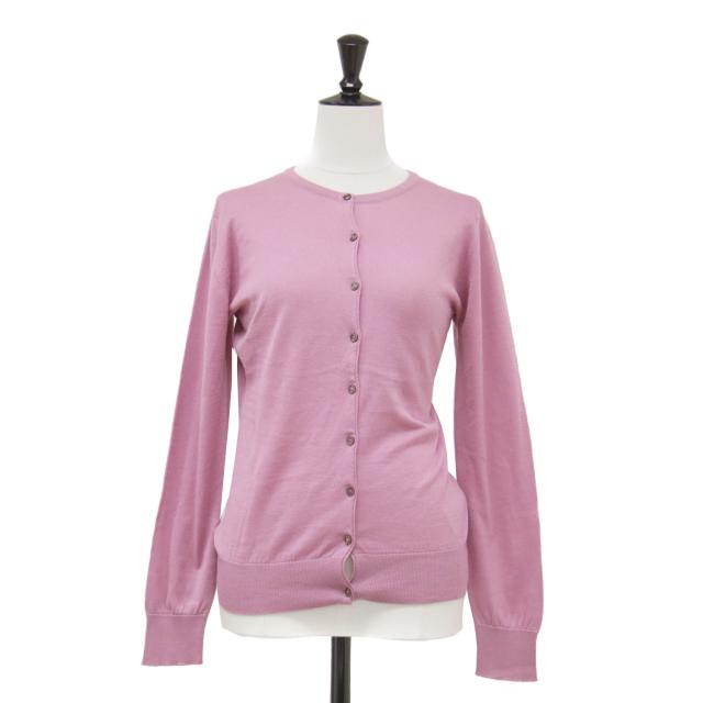 JOHN SMEDLEY ジョンスメドレー カーディガン ピンク サイズ:S | スリムフィット クルーネック カーディガン | SLIM FIT ISLINGTON | ニット 長袖 コンパクト ハイゲージ コットン | トップス セーター【レディース】【K4805】