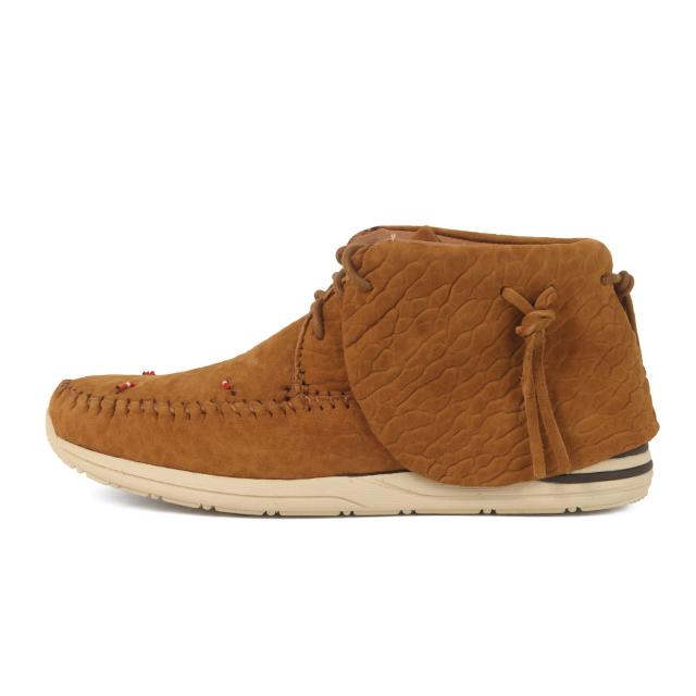 visvim ビズビム サイズ:M8.5(26.5cm) | 26SS FBT LHAMO-FOLK | ラムスキンレザー モカシンシューズ | キャメル | ブランド 靴【メンズ】【K4820】