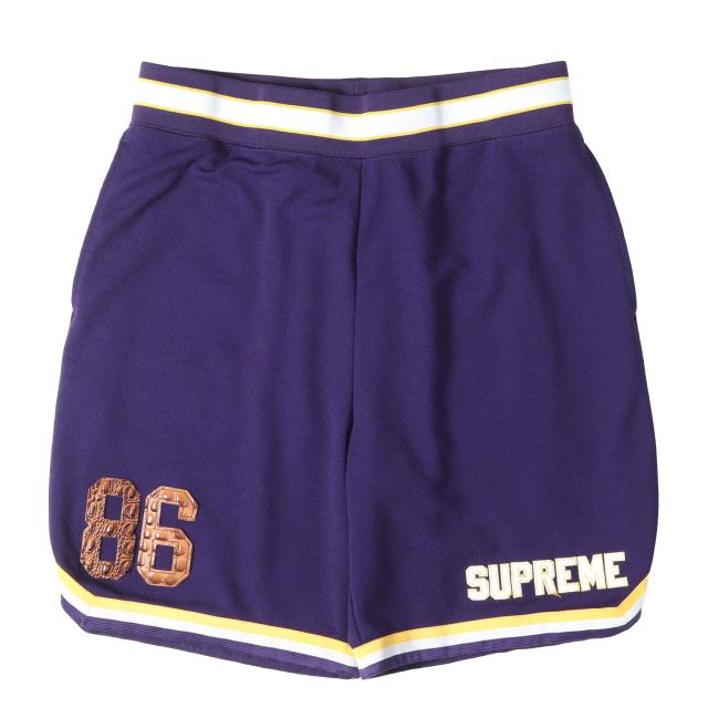 Supreme シュプリーム パンツ パープル サイズ:S | 22SS クロコフェイクレザー ナンバリングロゴ バスケショーツ(Faux Croc Basketball Short) | ボトムス ショートパンツ【メンズ】【中古】【美品】【K4821】 11,393円