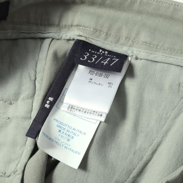 Entre Amis アントレ・アミ パンツ ライトオリーブ サイズ:47(W33) | 近年モデル ストレッチツイル スリム スラックス チノパンツ(TK AMERICA SLIM) | ボトムス ズボン | イタリア製【メンズ】【中古】【K4823】_5