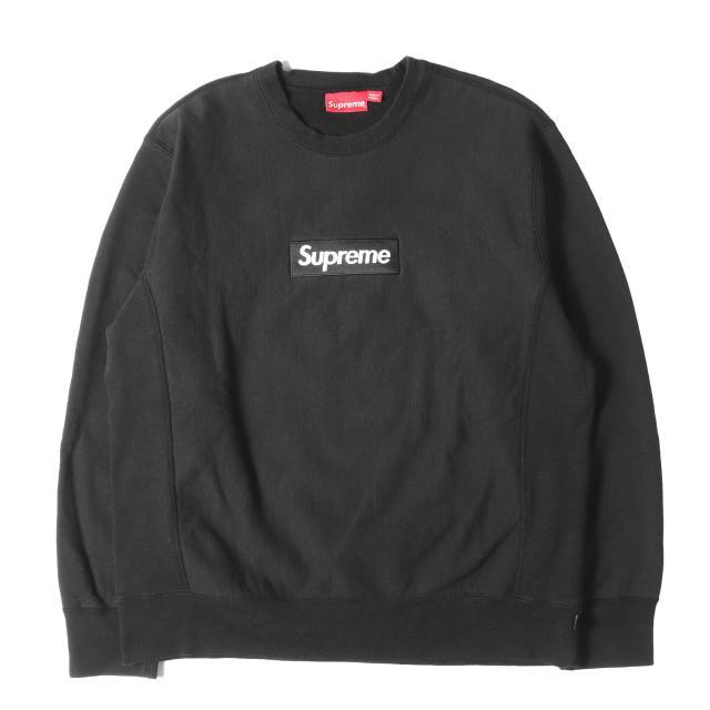 Supreme シュプリーム スウェット ブラック 黒 サイズ:L | BOXロゴ クルーネック スウェットシャツ (Box Logo Crewneck Sweatshirt) | トップス トレーナー【メンズ】【中古】【K4824】