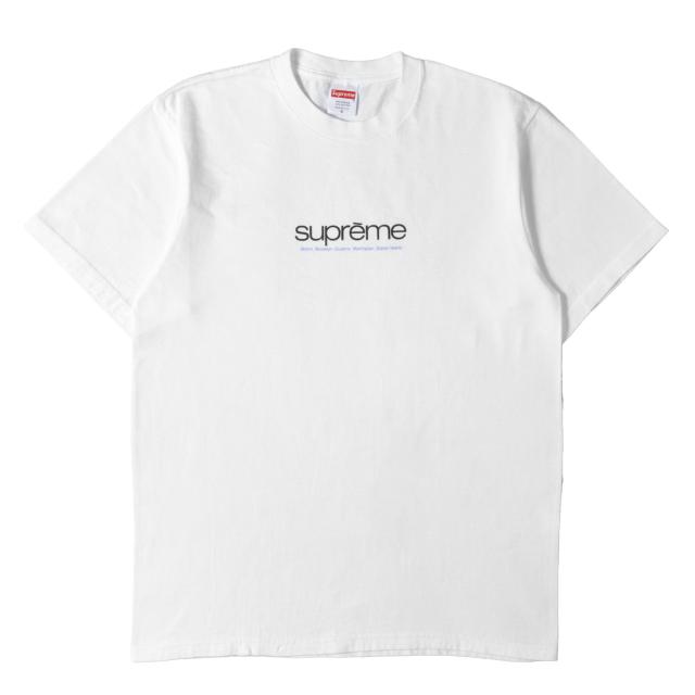 Supreme シュプリーム Tシャツ ホワイト 白 サイズ:S | 21SS クラシックロゴ クルーネック Tシャツ(Five Boroughs Tee) | トップス カットソー 半袖【メンズ】【中古】