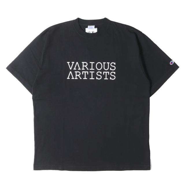 V.A. ヴイエー Tシャツ ブラック 黒 サイズ:XL | Champion ロゴプリント ヘビー Tシャツ (S/S Tee - 001) | トップス カットソー 半袖【メンズ】【中古】【美品】【K4825】