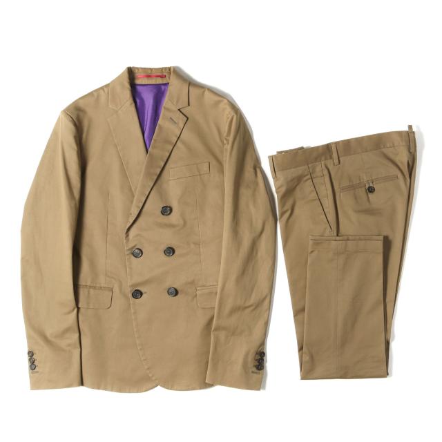 DSQUARED2 ディースクエアード カーキ サイズ:44 | TOKYO CUTシリーズ | ノッチドラペル ストレッチコットン 3B ダブル テーラードジャケット スラックスパンツ セットアップ | イタリア製【メンズ】【中古】【K4825】