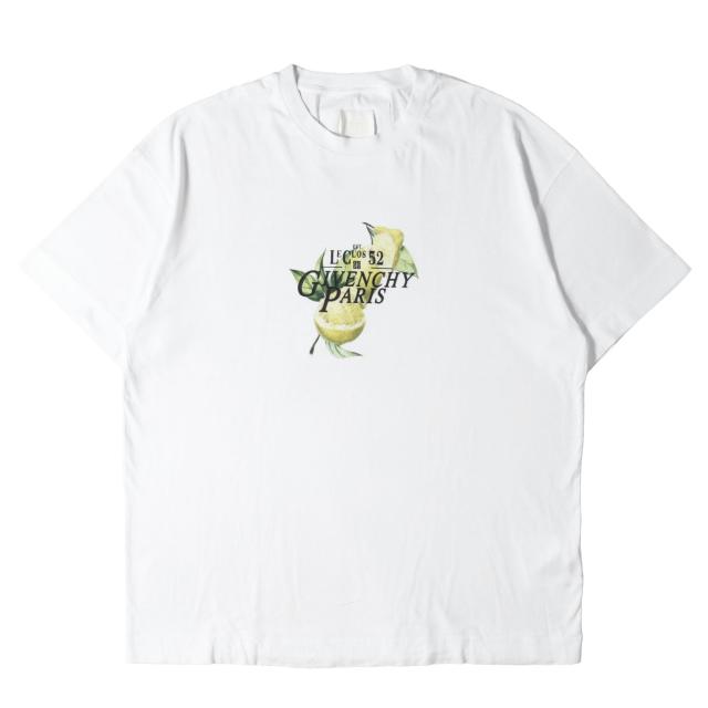 GIVENCHY ジバンシィ Tシャツ ホワイト 白 サイズ:XL | 24AW グラフィックプリント クルーネック Tシャツ Givenchy Logo Printed T-Shirt | 半袖 ショート ハーフ スリーブ カットソー【メンズ】【中古】【美品】【K4836】