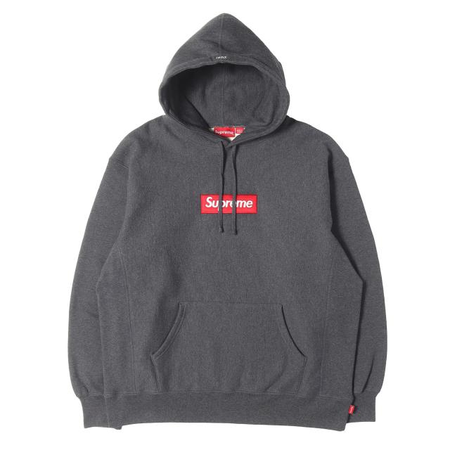 【美品】Supreme シュプリーム パーカー チャコールグレー サイズ:L 21AW ボックスロゴ スウェットパーカー Box Logo Hooded Sweatshirt カナダ製 トップス プルオーバー フーディー【メンズ】【中古】【K4879】 29,536円