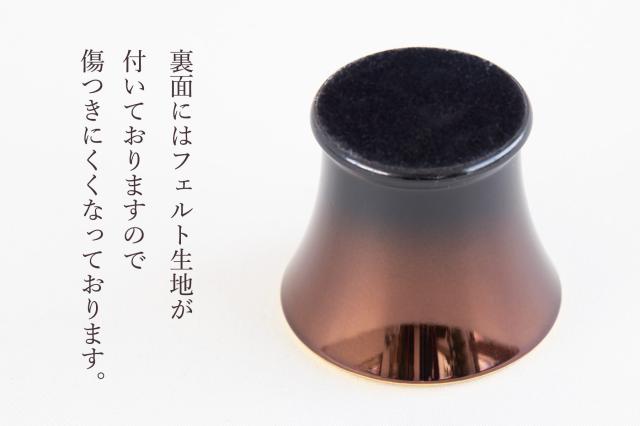 仏具 仏具セット ミニ モダン おしゃれ 6点 セット オークブラウン 2.5寸 真鍮 ミニ仏壇