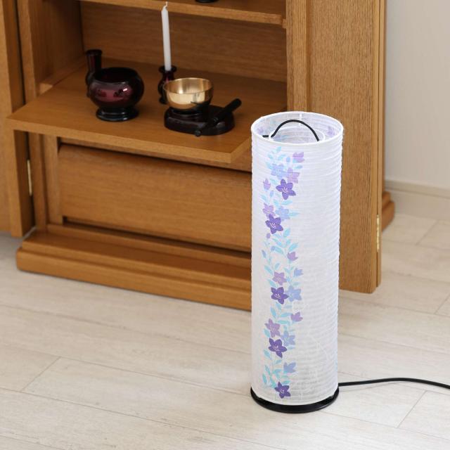 盆提灯 初盆 新盆 モダン 仏具 一対 セット 夏あかり・岐阜シリーズ 和紙と和花 桔梗 美濃和紙 インテリア灯 和 あんどん 行灯 提灯 仏壇 贈り物_8