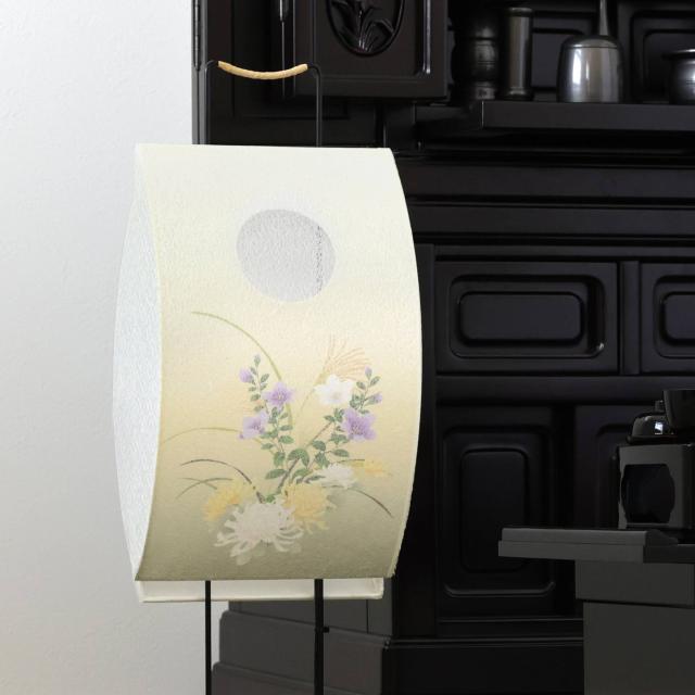 盆提灯 初盆 新盆 モダン 仏具 ちりめん細工 精霊馬セット 精霊馬 精霊牛 夏あかり・岐阜シリーズ 芭の月 電装コード式 LED 小型 コンパクト 和 行灯 提灯 仏壇 仏花 贈り物 (代引き決済不可商品)_7