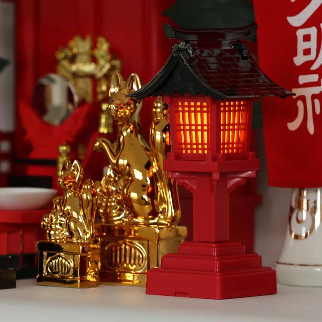 な*か様 二朱金　3点セット 黄金屋根の稲荷宮 神棚 セット 特上 重ね塗り 一社 金のお