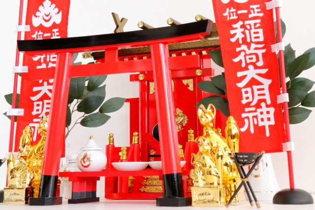 特上塗り □□ 深紅の稲荷宮 □□ 白狐 ＆ 大鳥居 □ 開運祈願 専用