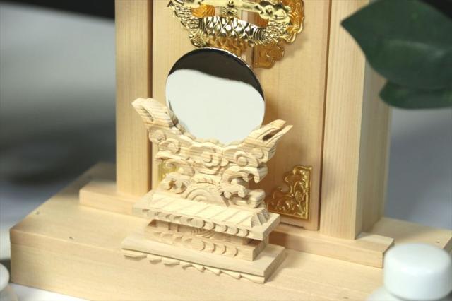 特上の一社■皇大神宮■木曽桧■札宮型 神棚 特上神具セット 高さ33センチ