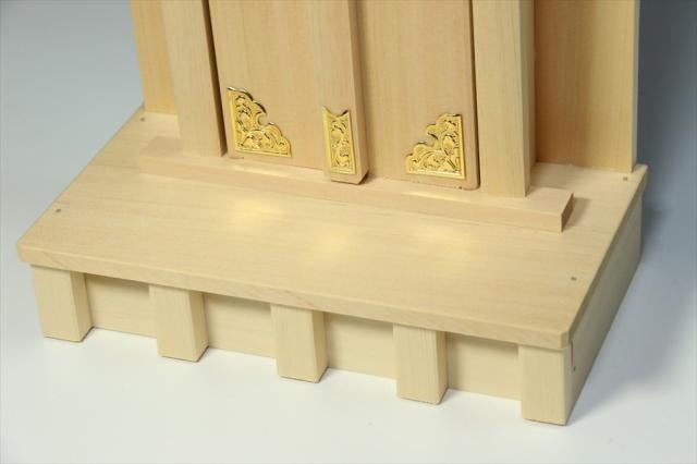 特上の一社■天中神宮■木曽桧と真鍮金具■札宮型 神棚 高さ41cm
