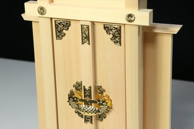 特上の一社■天中神宮■木曽桧と真鍮金具■札宮型 神棚 高さ41cm