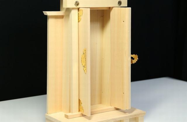 特上の一社■天中神宮■木曽桧と真鍮金具■札宮型 神棚 高さ41cm