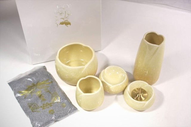 仏具 仏具セット 限定 国産 陶器 5具足セット やわらぎ モダン仏具 ゆず モダン 仏壇 お盆 お彼岸 お墓参り 供養の通販はau PAY  マーケット - 神棚・神具・仏具 やまこう | au PAY マーケット－通販サイト