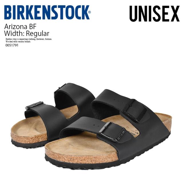 BIRKENSTOCK (ビルケンシュトック) Arizona BF (アリゾナ ビルコフロー) ワイズ(幅) レギュラー 普通幅 ユニセックス メンズ レディース サンダル トレンド ストラップ スライド カジュアル BLACK (ブラック) 0051791