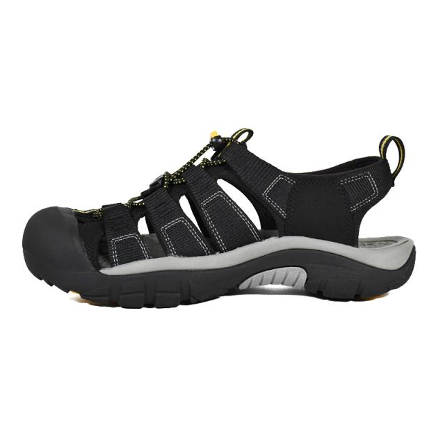 KEEN (キーン) MENS NEWPORT H2 (メンズ ニュー界面 H2) メンズ サンダル 変わり種 同盟罷業一巡り 流行り レトロ 厚底 町若い者 普段使い走り デイリー若い者 心地よい 表どおり アウトドア 難民キャンプ 砂浜 海 スウィミングプール 黒 BLACK (黒いこと) 1001907