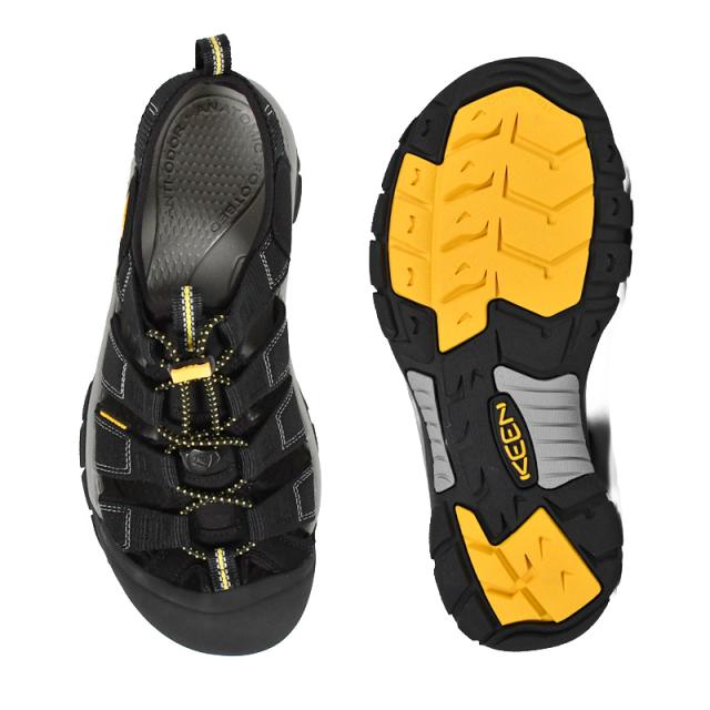 KEEN (キーン) MENS NEWPORT H2 (メンズ ニュー界面 H2) メンズ サンダル 変わり種 同盟罷業一巡り 流行り レトロ 厚底 町若い者 普段使い走り デイリー若い者 心地よい 表どおり アウトドア 難民キャンプ 砂浜 海 スウィミングプール 黒 BLACK (黒いこと) 1001907