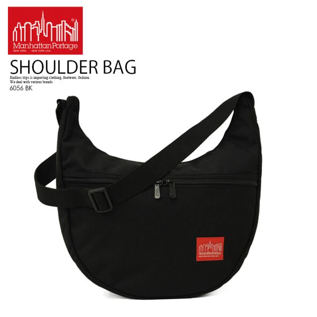 Manhattan Portage (マンハッタン ポーテージ) Nolitabag (ノリータバッグ) メッセンジャーバッグ ショルダーバッグ 舟形 ナイロン コーデュラ BLACK(ブラック) 6056-BK 6056 BK