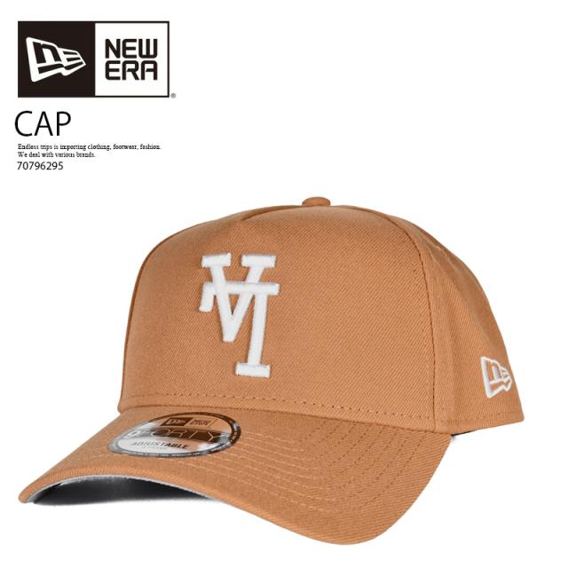 NEW ERA (ニューエラ) LOS ANGELES DODGERS UPSIDE DOWN LA LOGO 9FORTY A-FRAME SNAPBACK (ロサンゼルス ドジャーズ アップサイドダウン LA ロゴ 9フォーティー Aフレーム スナップバック) 帽子 キャップ MLB 野球 LTBRNZ ライトブロンズ キャメル 70796295