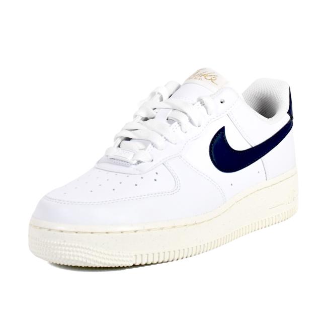 NIKE (ナイキ) W AIR FORCE 1 07 NN (ウィメンズ エア フォース 1 07 ネクスト ネイチャー) レディース ローカット スニーカー シューズ バッシュ バスケ 普段使い カジュアル ストリート WHITE/OBSIDIAN-PALE IVORY (ホワイト/ネイビー) FZ6768-100 FZ6768 100_9