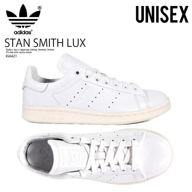 adidas (アディダス) STAN SMITH LUX スタン スミス ラックス メンズ レディース ローカット スニーカー 靴 くつ タウンユース 普段使い デイリーユース カジュアル ストリート アウトドア スポーツ 白 FTWWHT/FTWWHT/OWHITE フットウェア ホワイト/オフ ホワイト IG6421