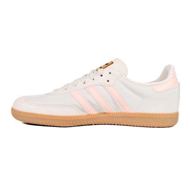 adidas アディダス SAMBA OG J (サンバ オリジナル J) レディース サイズ (キッズ モデル) ローカット スニーカー サッカー シューズ ナイロン タウンユース 普段使い カジュアル ストリート レトロ クラシック WONWHI/CLEORA/GUM3 (ベージュ/オレンジ/ガム) JH7598_2