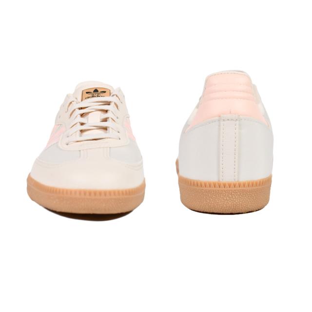adidas アディダス SAMBA OG J (サンバ オリジナル J) レディース サイズ (キッズ モデル) ローカット スニーカー サッカー シューズ ナイロン タウンユース 普段使い カジュアル ストリート レトロ クラシック WONWHI/CLEORA/GUM3 (ベージュ/オレンジ/ガム) JH7598_4