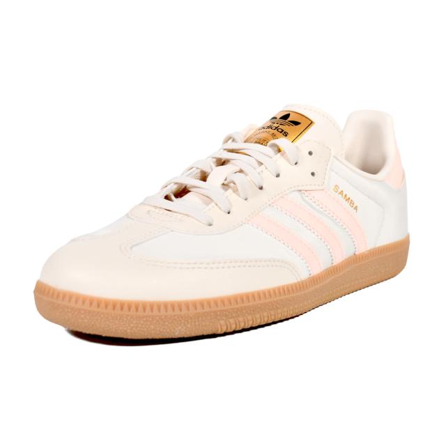 adidas アディダス SAMBA OG J (サンバ オリジナル J) レディース サイズ (キッズ モデル) ローカット スニーカー サッカー シューズ ナイロン タウンユース 普段使い カジュアル ストリート レトロ クラシック WONWHI/CLEORA/GUM3 (ベージュ/オレンジ/ガム) JH7598_8