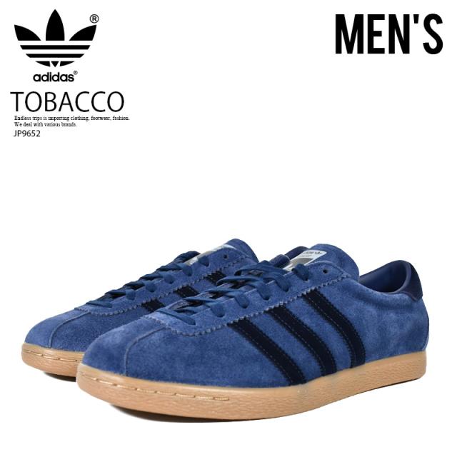 adidas (アディダス) TOBACCO (タバコ) メンズ ローカット 名作 DKBLUE/NINDIG/GUM4 (ダーク ブルー/ナイト インディゴ/ガム) JP9652