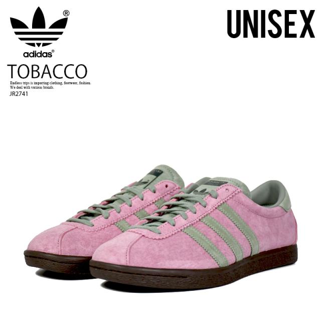 adidas (アディダス) TOBACCO (タバコ) ユニセックス メンズ レディース ローカット スニーカー フットウェア タウンユース ローテクスニーカー アウトドア ストリート スウェード 復刻 レトロ クラシック WONDER ORCHID/SILVER GREEN/DARK BROWN (ピンク/グリーン) JR2741