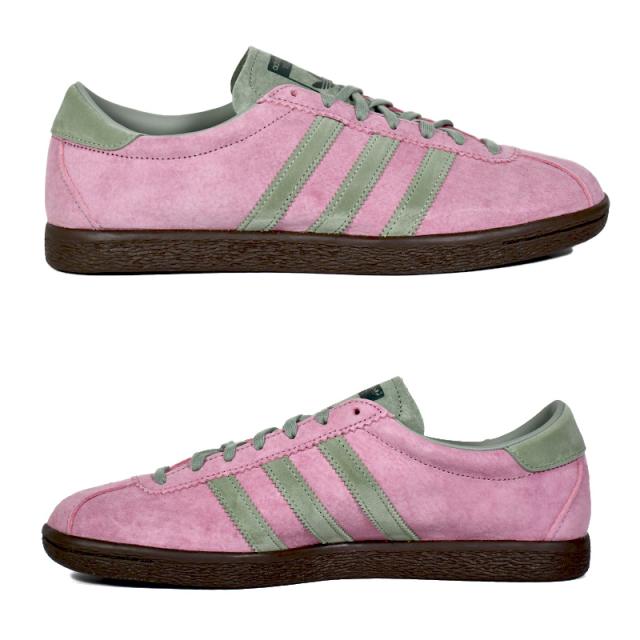 adidas (アディダス) TOBACCO (タバコ) ユニセックス メンズ レディース ローカット スニーカー フットウェア タウンユース ローテクスニーカー アウトドア ストリート スウェード 復刻 レトロ クラシック WONDER ORCHID/SILVER GREEN/DARK BROWN (ピンク/グリーン) JR2741