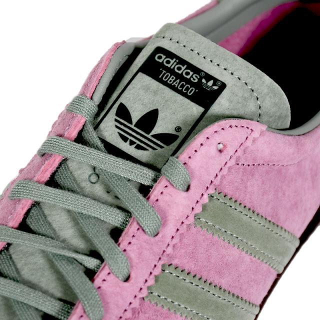 adidas (アディダス) TOBACCO (タバコ) ユニセックス メンズ レディース ローカット スニーカー フットウェア タウンユース ローテクスニーカー アウトドア ストリート スウェード 復刻 レトロ クラシック WONDER ORCHID/SILVER GREEN/DARK BROWN (ピンク/グリーン) JR2741