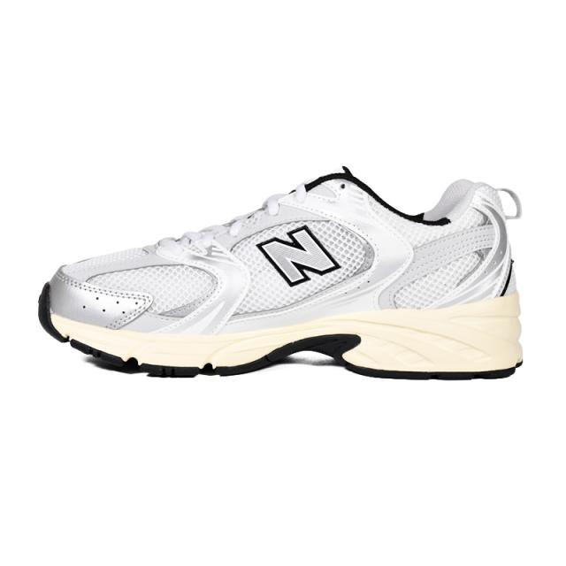 NEW BALANCE (ニューバランス) 530 SNEAKER (530 スニーカー) MR530 MR 530 シリーズ レディースサイズ (ユニセックスモデル) フィットネス ランニングシューズ ローカット ランニング ダッド シューズ Y2Kファッション (ホワイト/シルバー/ブラック) MR530TA_2