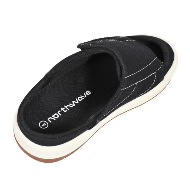 NORTHWAVE (ノースウェーブ) ESPRESSO SLIPPERS (エスプレッソ スリッパ) ユニセックス メンズ レディース ローカット サンダル キャンバス 厚底 タウンユース ブラック/ホワイト NW-005 BLACK/WHITE