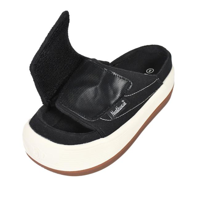 NORTHWAVE (ノースウェーブ) ESPRESSO SLIPPERS (エスプレッソ スリッパ) ユニセックス メンズ レディース ローカット サンダル キャンバス 厚底 タウンユース ブラック/ホワイト NW-005 BLACK/WHITE
