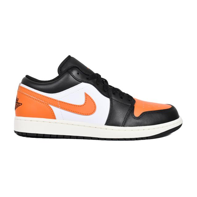 NIKE (ナイキ) AIR JORDAN 1 LOW (エア ジョーダン 1 ロー) メンズ ローカット スニーカー バスケットボール マイケル ジョーダン タウンユース 普段使い ストリート 黒 オレンジ BLACK/STARFISH-WHITE-SAIL (ブラック/スターフィッシュ/ホワイト セイル) 553558 081_1