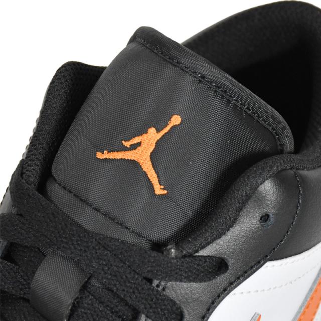 NIKE (ナイキ) AIR JORDAN 1 LOW (エア ジョーダン 1 ロー) メンズ ローカット スニーカー バスケットボール マイケル ジョーダン タウンユース 普段使い ストリート 黒 オレンジ BLACK/STARFISH-WHITE-SAIL (ブラック/スターフィッシュ/ホワイト セイル) 553558 081_6