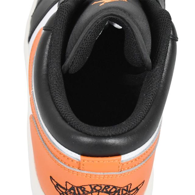 NIKE (ナイキ) AIR JORDAN 1 LOW (エア ジョーダン 1 ロー) メンズ ローカット スニーカー バスケットボール マイケル ジョーダン タウンユース 普段使い ストリート 黒 オレンジ BLACK/STARFISH-WHITE-SAIL (ブラック/スターフィッシュ/ホワイト セイル) 553558 081_7
