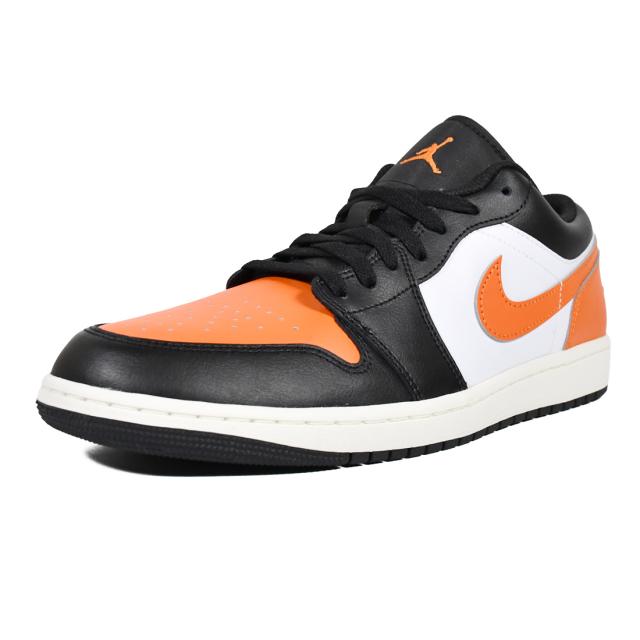 NIKE (ナイキ) AIR JORDAN 1 LOW (エア ジョーダン 1 ロー) メンズ ローカット スニーカー バスケットボール マイケル ジョーダン タウンユース 普段使い ストリート 黒 オレンジ BLACK/STARFISH-WHITE-SAIL (ブラック/スターフィッシュ/ホワイト セイル) 553558 081_8