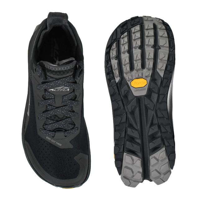 ALTRA (アルトラ) M OLYMPUS 6 (メンズ オリンパス 6) メンズ ローカット スニーカー トレイル ランニング シューズ ウォーキング 登山 運動靴 厚底 普段使い カジュアル BLACK/BLACK (ブラック/ブラック) AL0A85NJ001