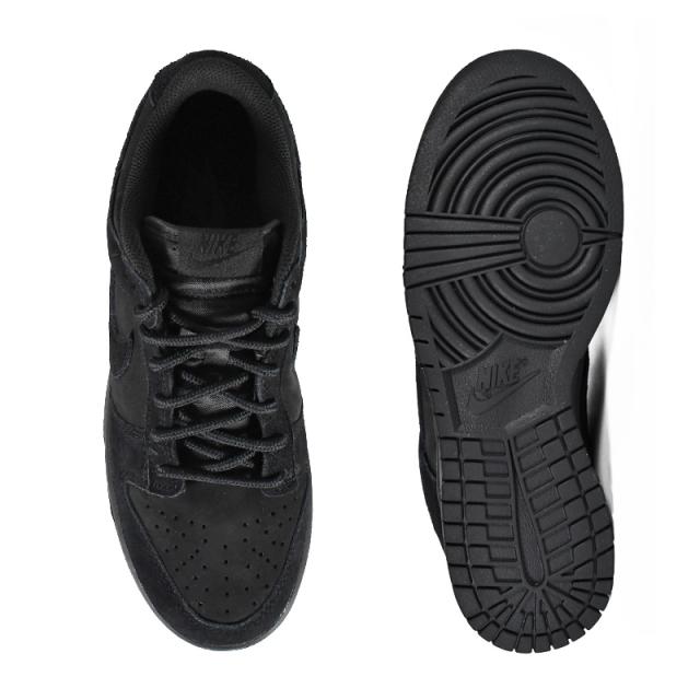 NIKE (ナイキ) DUNK LOW RETRO SE (ダンク ロー レトロ) メンズ ローカット スニーカー 定番 バスケットボール シューズ バッシュ タウンユース デイリーユース 普段使い ストリート ヒップホップ BLACK 黒 (ブラック/ブラック-ブラック) IB6651-001 IB6651 001