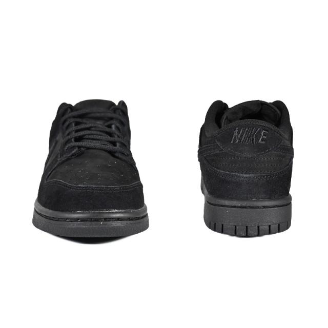 NIKE (ナイキ) DUNK LOW RETRO SE (ダンク ロー レトロ) メンズ ローカット スニーカー 定番 バスケットボール シューズ バッシュ タウンユース デイリーユース 普段使い ストリート ヒップホップ BLACK 黒 (ブラック/ブラック-ブラック) IB6651-001 IB6651 001