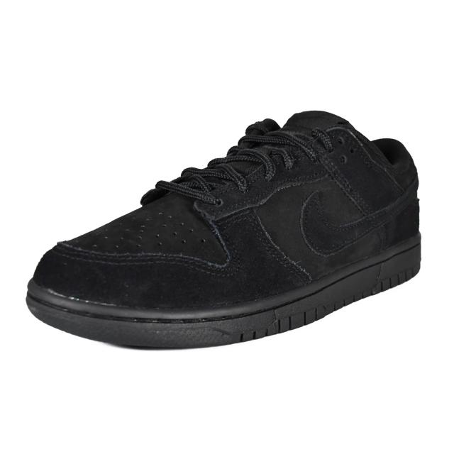 NIKE (ナイキ) DUNK LOW RETRO SE (ダンク ロー レトロ) メンズ ローカット スニーカー 定番 バスケットボール シューズ バッシュ タウンユース デイリーユース 普段使い ストリート ヒップホップ BLACK 黒 (ブラック/ブラック-ブラック) IB6651-001 IB6651 001