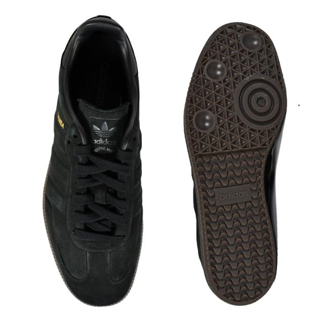 adidas (アディダス) SAMBA (サンバ) レディース サイズ (ユニセックス モデル) ローカット スニーカー サッカー フットウェア タウンユース デイリーユース 普段使い アウトドア ストリート レトロ クラシック CBLACK/CBLACK/GUM5 (コアブラック/ガム5) IG1237_3